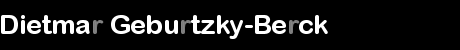 Dietmar Geburtzky-Berck